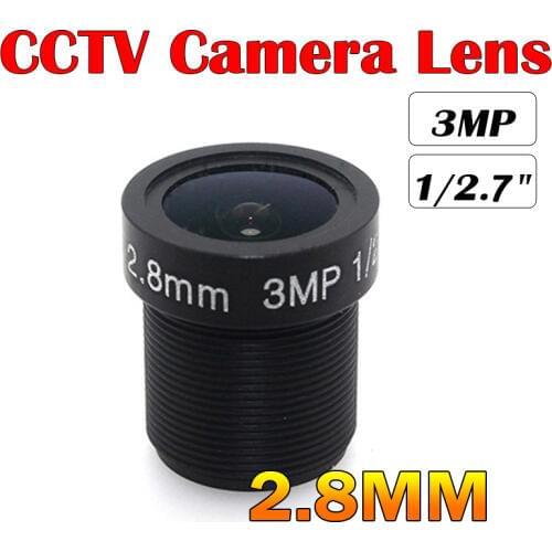 New sale HD 2.8mm 115 Degrees wide angle CCTV IR 3MP Lens M12x0.5 for security AHD TVI SDI CVI IP camera