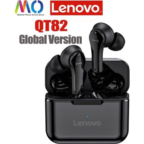 NEW Global Lenovo QT82 Wireless Bluetooth Earphone Touch Control Sports Headset Stereo HD MIC400mAh Big Battery IPX5 Waterproof