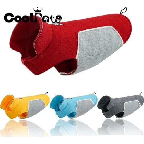 Dog Clothes Pet Jacket Thickening Soft Fleece Wear Both Size Clothes for Dogs Winter Warm Coat Clothes for Dogs CoolPaw