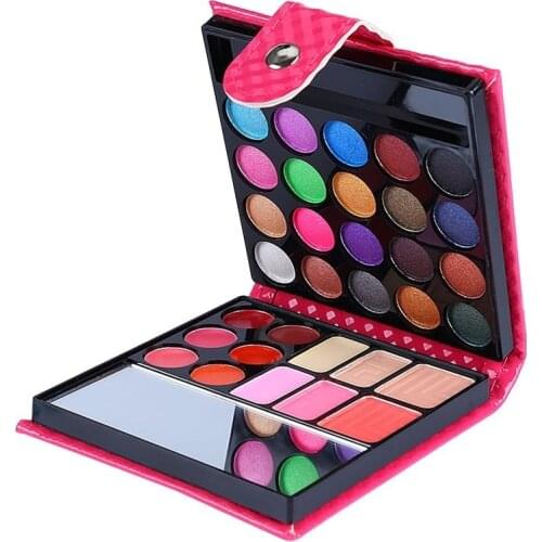 Shimmer Satin Glitter 32 Color Desert Rose Waterproof Eyeshadow Palette Non-smudge Matte Makeup Wallet Eyeshadow Palette
