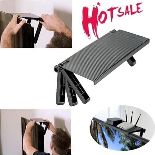 1PCS Adjustable TV Rack Display Shelf Storage Rack TV Screen Top Storage Shelf Rack Holder Computer Monitor Desktop Stand