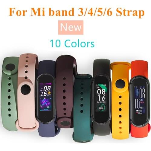 Suitable for Xiaomi Mi Band 6 5 4 3 Sports Strap Replacement Wristband MiBand 6 4 band5 Xiaomi Mi Band 4 3 Strap Wristband