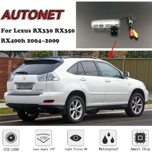 AUTONET HD Night Vision Backup Rear View camera For Lexus RX330 RX350 RX400h 2004~2009 CCD/license plate Camera