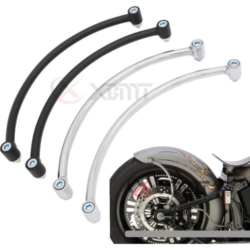 Universal Motorcycle Thicker Iron Metal Rear Fender Rail Support Bracket Mount Holder For Harley Cruiser Cafe Bobber Chopper