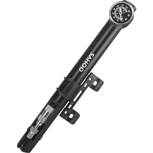 A5KC Bike Floor Pump - High Pressure 160PSI - Presta Bike Pump Automatically Switches to Schrader for Road, MTB & BMX