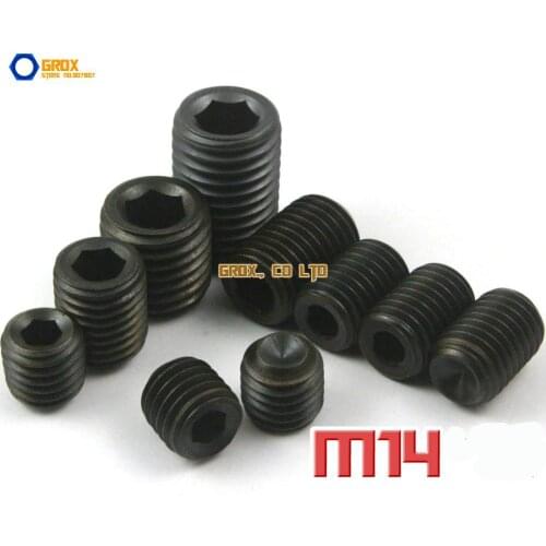 M14 Grub Screws Cup Point Hex Socket Set Screw 12.9 Grade Alloy Steel