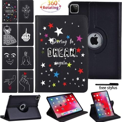 360 Tablet Rotating Case for Apple IPad Air 1/2/Air (3rd Gen)/Air (4th Gen) Anti-Vibration Protection Case+ Free Stylus