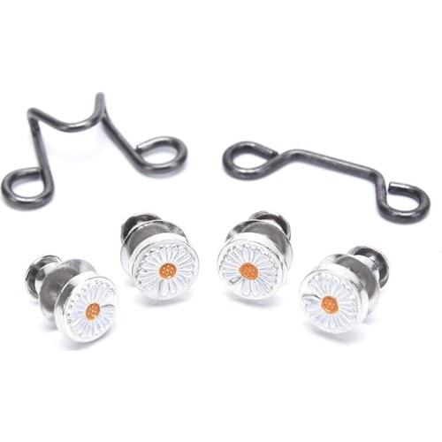 1 Set DIY Invisible Adjust Button Metal Jeans Waist Removable Buckle No Nails Waist Button Detachable Button Adjustment Button