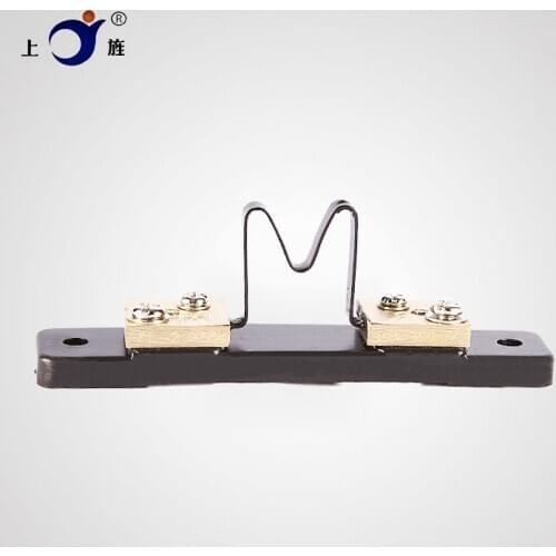 1Pcs FL-2 Shunt 7.5A 10A 15A 20A 25A 30A 40A 50A 75mV Welding Machine Brass Resistor DC Shunts For Current Analogue Panel Meter