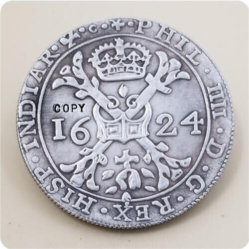 1624 Spanish Netherlands Patagon - Felipe IV 2 florins 8 sols COPY COIN FREE SHIPPING