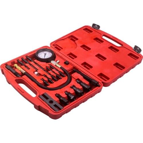 16x Diesel Compression Tester Truck Automotive Engine Cylinder Pressure Tool
