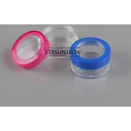 200pcs 10g Empty Plastic Cosmetic Makeup Jar Pots,Eyeshadow Cream Lip Balm Container Box F3408