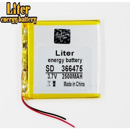 3.7V,2500mAH 366475 Polymer lithium ion / Li-ion battery for tablet pc,GPS