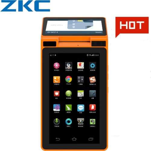 Android Dual screen mobile payment POS terminal built in printer NFC/RFID reader camera scanner cash register