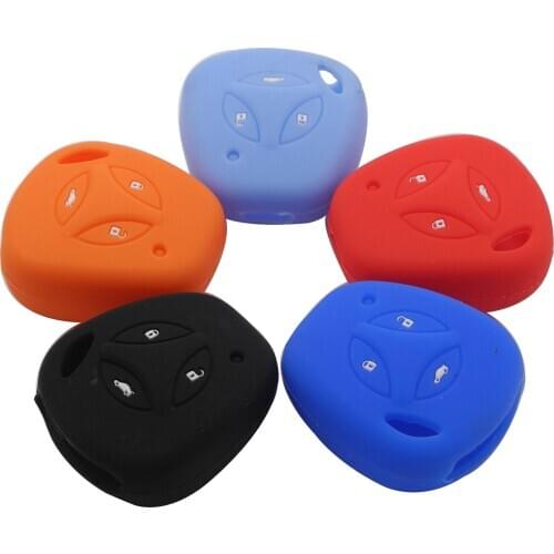 Kutery Silicone Rubber Car Key Cover For Lada Priora Sedan Sport Vesta Kalina Granta X-Ray Remote Key Protecor 3Buttons