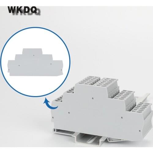 D-ST2.5-3L End Cover ST 2.5-3L Din Rail Terminal Blocks End Cover Plate L99/H51/W2.2mm Connector