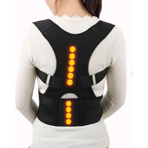 Magnetic Shoulder Posture Corrector Belt Men Women Waist Upper Back Brace Support Adjustable Back Straightener Belt Pain Relief