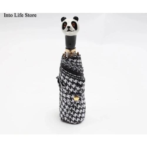 Luxury Animal Head Mini Umbrella Sun Luxury Folding Umbrella Rain Women Parasols UV Small Umbrellas Parasols Gift Ideas UPF50