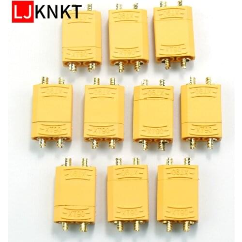 10 Pairs/10pcs XT90 Connector Plug For RC LiPo Battery Gold Plated Banana Plug Male Female