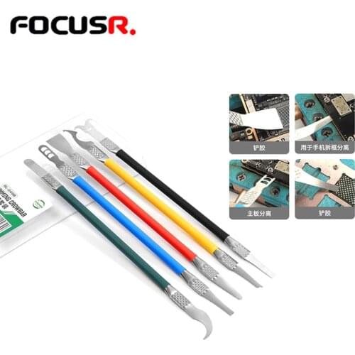 Relife CPU Degumming Crowbar Back Glass Pry Knife For iPhone 11 12 Glue Remove Open Tools PCB Repair Knife