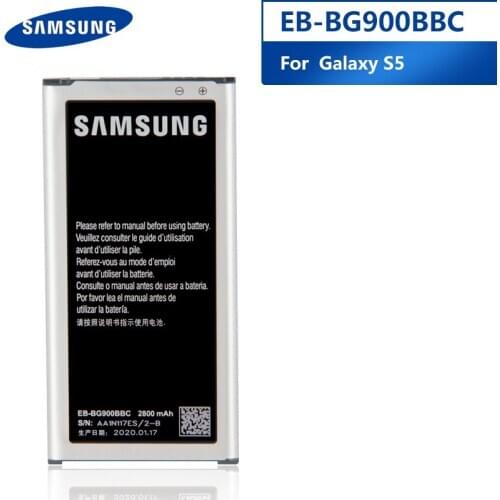 Original Replacement Phone Battery EB-BG900BBC For Samsung S5 G900S G900F G900M G9008V 9006V 9008W 9006W EB-BG900BBU 2800mAh