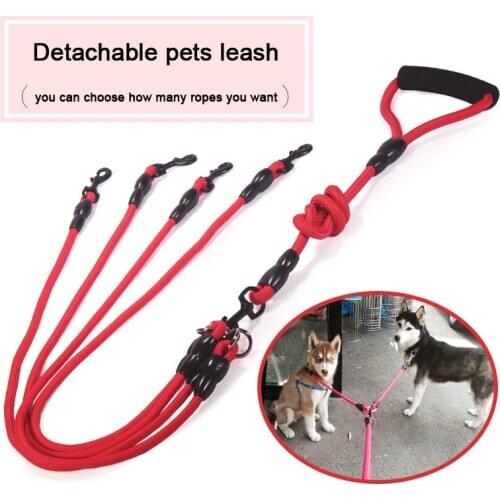 WALK Two and more Dogs Leash Nylon Double Dual Two Pets Dogs Leash 2 Way Coupler Walk Dogs Collars Harness Leads Pets