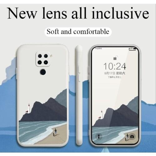 Romantic Travel Design Phone Case For Xiaomi Redmi 9 9A Note 9 9T 8 7 Pro K40 K30 K20 Liquid Silicone Cover