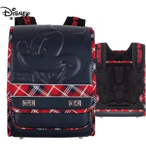 Disney Student Mickey Mouse Backpack Large Capacity Boy Handbags Girl Minnie Mouse Waterproof Schoolbag Hobos