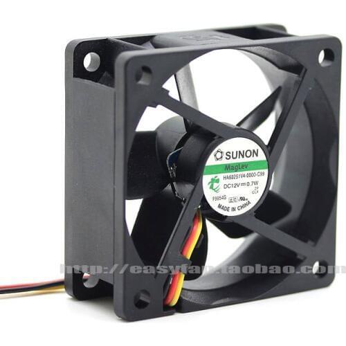 Brand new SUNON HA60251V4-0000-C99 Maglev 6CM 6025 silence cooling fan