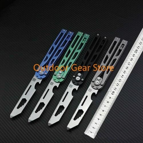 New Structure Trainer Butterfly 8cr Titanium Knife Camping Hunting Knife EDC Multi Tools Free-swinging Knife