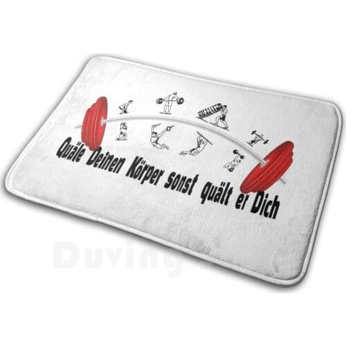 A Workout Is My Therapy - Sport Fitness Design For The Gym Soft Non-Slip Mat Rug Carpet Cushion Sport Gift Wod Barbell