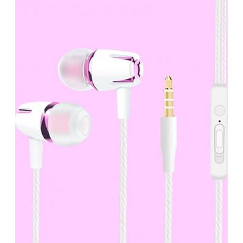 New Android Universal Headsets With Built-in Microphone 3.5mm In-Ear Wired Gaming Earphone Fashion 6D Heavy Bass Stereo Earbuds