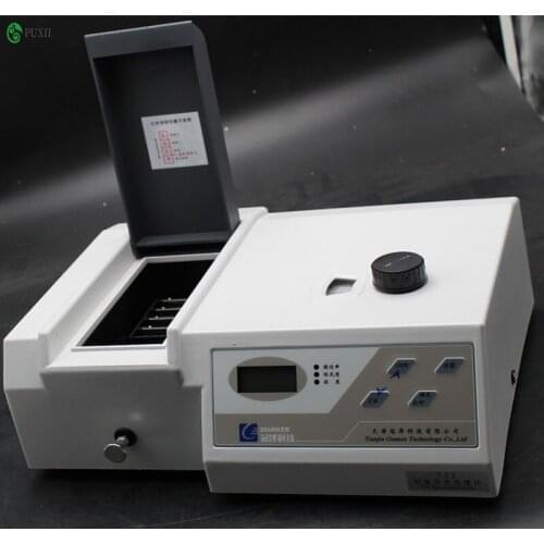 Visible Spectrometer Wavelength 330-1020nm Spectrophotometer Tester Precision Vis Photometer with Analyser Cuvette Kit 721