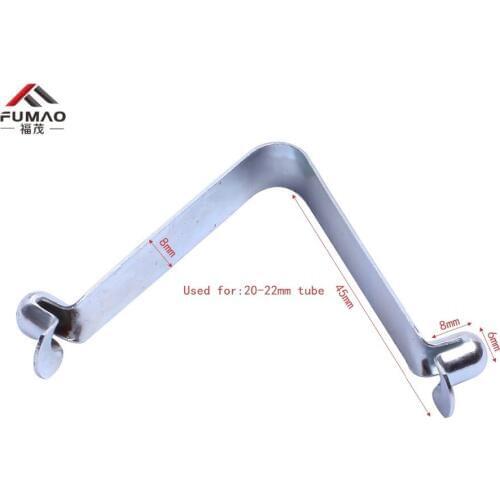 Manufacturer Customized dual head tubing spring clip clamp used for 20-22mm tube