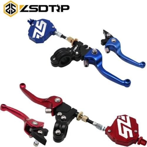 ZSDTRP Stunt Clutch Lever Easy Pull Cable System with Brake Clutch Lever For Honda Yamaha Suzuki Kawasaki