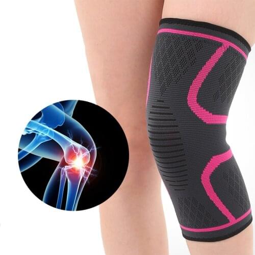 1PCS Fitness Running Cycling Knee Support Braces Elastic Nylon Sport Compression Knee Pad Sleeve for Basketball Volleyball Drop