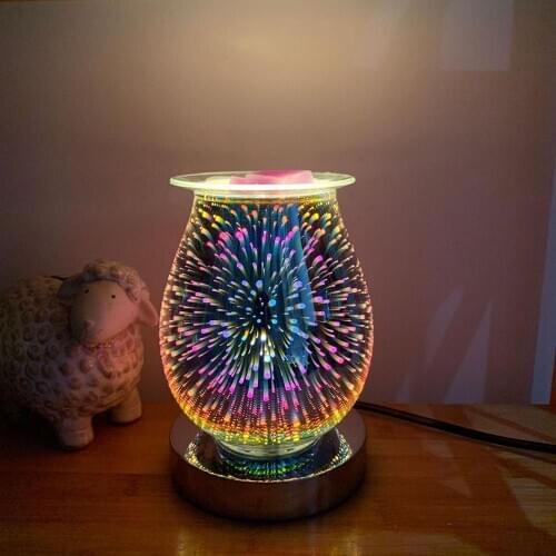 3D LED Lights Holiday Decoration Lights Xmas Lights Touch Sensor Aromatherapy Light aroma Diffuser With Luminous Firework Effect