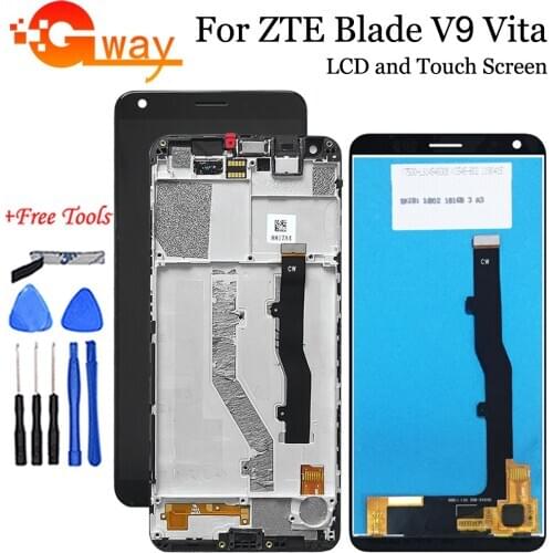 5.45" For ZTE Blade V9 Vita LCD Display Touch Screen Digitizer Assembly For ZTE V9 Vita LCD Touch Sensor LCD Phone Replacement