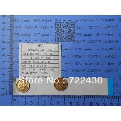 50PIN, FFC/TTL flat line, soft wire, spacing of 0.5MM, 150mm FFC TYPE B, Flexible Flat Cable ROHS