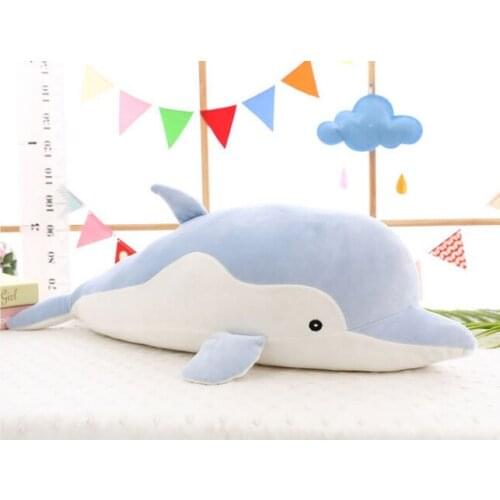 60cm Cute Stuffed Toy Dophin Soft Pillow Plush Toys Fashion Birthday Gift Doll Comfortable Sleep Toy Pillow