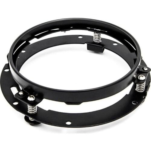 7Inch Round Headlight Bracket Mounting Bracket, 7inch Motorcycle Trim Ring for Glide Street Softail