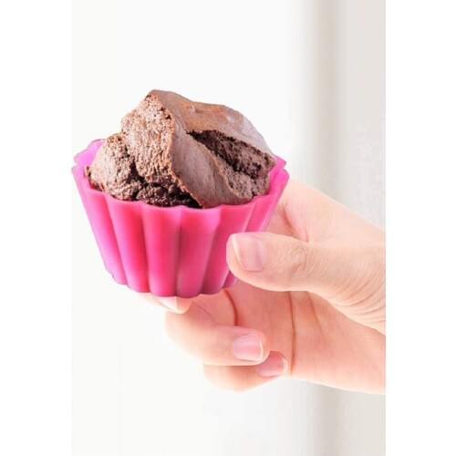 9pcs/Set Silicone Cake Mold Round Shaped Muffin Cupcake Baking Molds Kitchen Cooking Bakeware Maker DIY Cake Decorating Tools