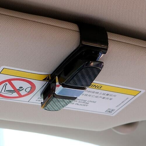 Auto Accessories Eyeglasses Clip Ticket Card Clamp Car Sun Visor Sunglasses Holder ABS Car Glasses Cases Portable Fastener Cip