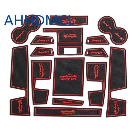 Car Anti-Dirty Pad Door Groove Gate Slot Cup Armrest Storage Pad Mat For ZOTYE Damy X7