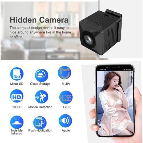 2019New Design CCTV Mini WiFi Wireless IP Surveillance Camera 360 Degree Remote Recording Outdoor Battery Motion Detection Video
