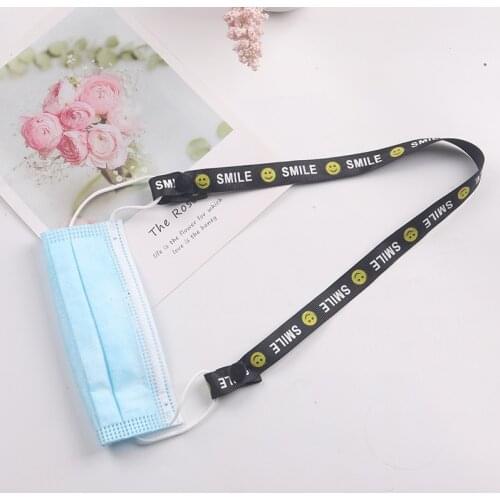New Korea 6pcs Smily Anti-lost Face Cover Lanyard Adjustable Mask Chain for Women Neck Chain Glasses Strap Necklace Strap Holder