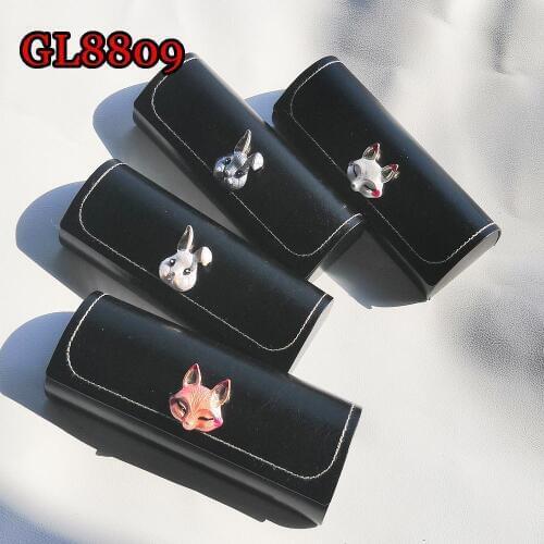 Rabbit Fox Glass Case Magnetic Suction Durable Fashion Artificial Leather Waterproof Box Useful Multicolor GL8809