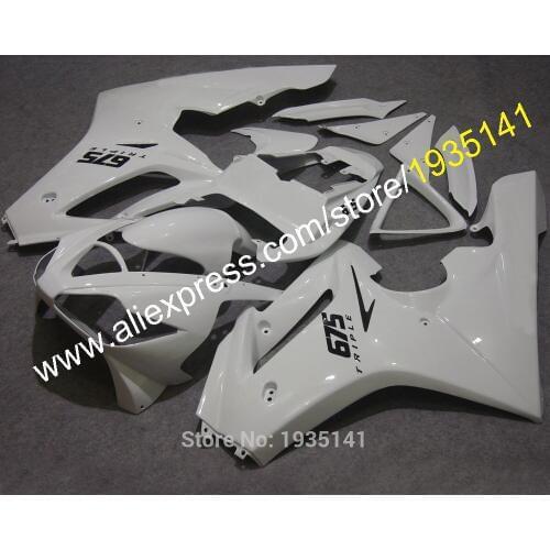 For Triumph Body Fairings Daytona 675 2006 2007 2008 Cowlings Daytona675 06 07 08 Pearl White Kit (Injection molding)