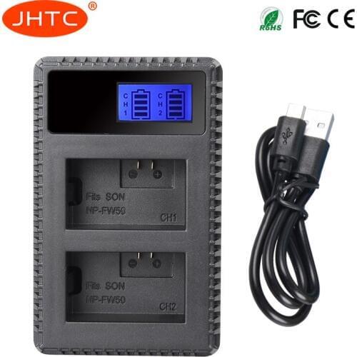 JHTC NP-FW50 NP FW50 NPFW50 For Sony NEX-3 NEX-3N NEX-5 Alpha 7 a7 7R a7R 7S a7S a3000 a5000 Camera Battery Charger NP FW50