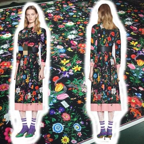 Classic digital printing fabrics of European brands, hot styles on the show, sewing fabric factory stores are not out of stock